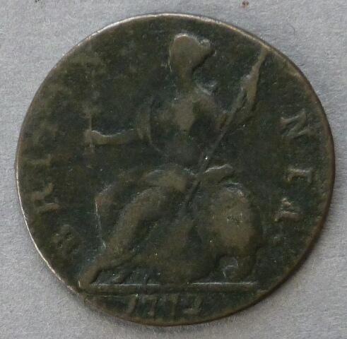 Great Britain. George III halfpenny, 1772 Great Britain. George III halfpenny, 1772