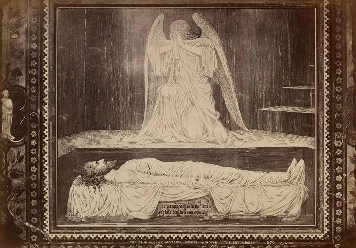 'The Entombment' tablet on the wall of the Albert Memorial Chapel, Windsor Castle