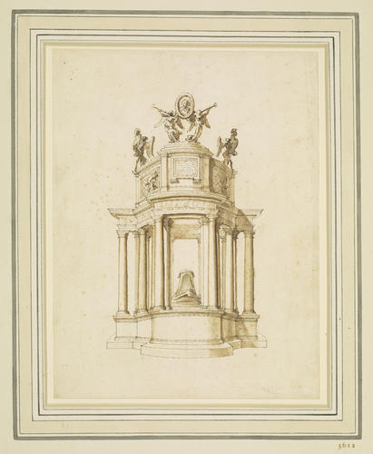 A design for the Catafalque of Carlo Barberini, Santa Maria in Aracoeli, Rome