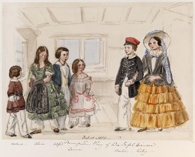 Master: Sketches of the Royal Children by V. R. from 1841-1859
Item: Scene from the Play of Die Tafelbirnen
