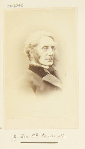 The Rt Hon. Edward Cardwell [Photographic Portraits Vol. 4/62 1861-1876]