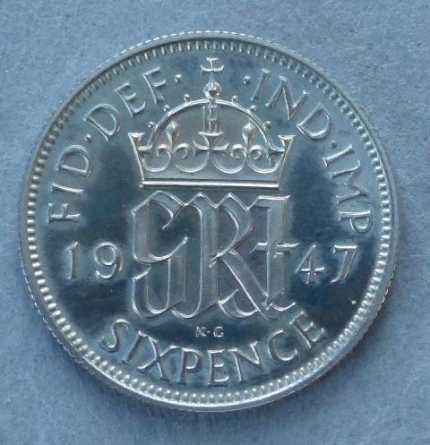 George VI Proof sixpence