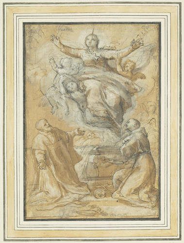 The Assumption, with St Philip Neri and St Francis The Assumption, with St Philip Neri and St Francis