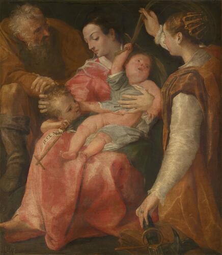 The Holy Family with Saints John the Baptist and Catherine of Alexandria