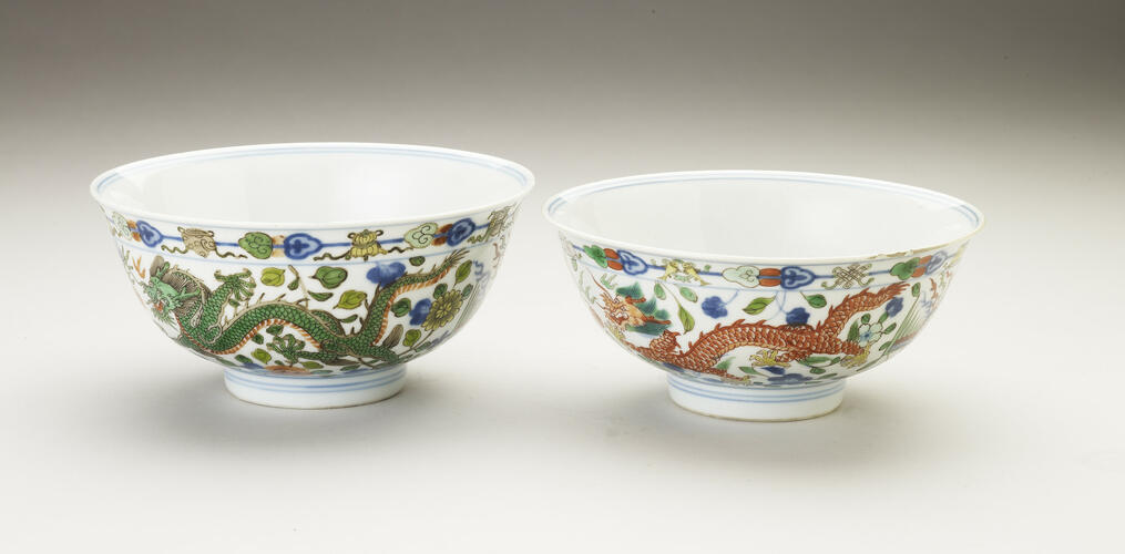 Dragon-and-phoenix bowl