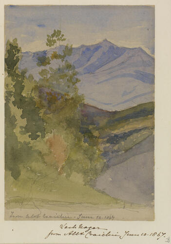 Master: SKETCHES FROM NATURE V. R. 1863 TO 1867
Item: Lochnagar from Allt Craichie