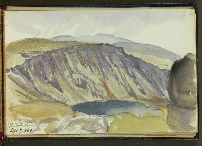 Master: SKETCHES FROM NATURE V. R. MDCCCLX TO MDCCCLXI
Item: Loch-nan-Eun from Lochnagar