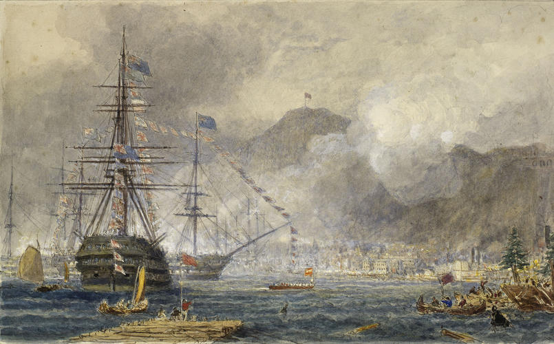 The Prince of Wales landing at Quebec, 18 August 1860