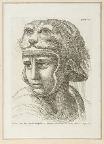 Master: Set of heads from ''The Battle of Constantine at the Milvian Bridge'
Item: Head of a soldier [from 'The Battle of Constantine at the Milvian Bridge']