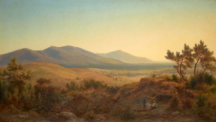 A View of Melibokus and The Bergstrasse