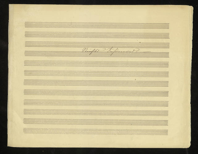 Nichts schöneres / componiert von Albert in Claremont, am Juni 1840