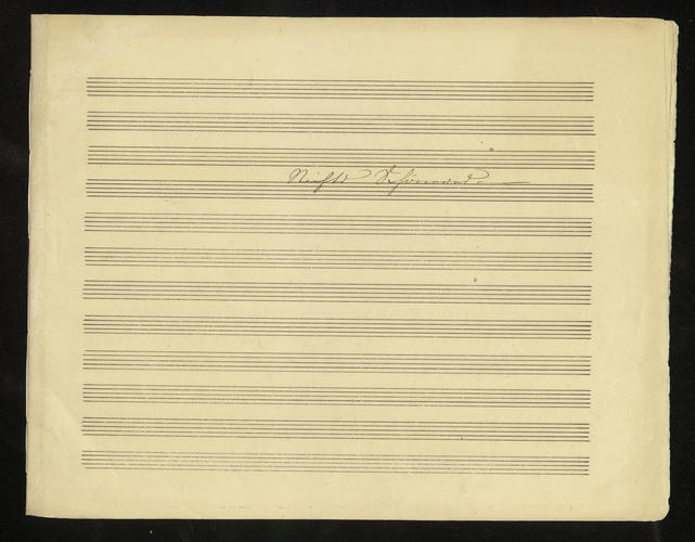 Nichts schöneres / componiert von Albert in Claremont, am Juni 1840 Nichts schöneres / componiert von Albert in Claremont, am Juni 1840