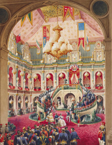 Central Courtyard with the Staircase of Honour at the Hôtel de Ville, 23 August 1855