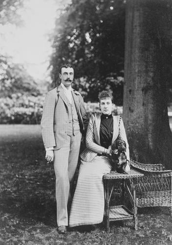 Princess Marie Louise of Schleswig-Holstein and Prince Aribert of Anhalt, 1891