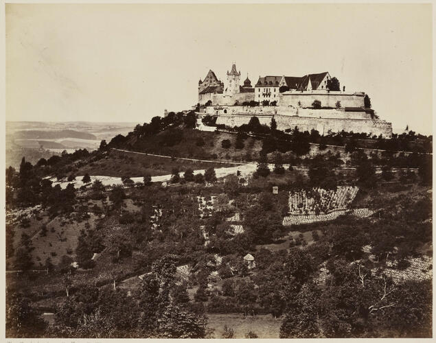 'Die Festung von dem Wege nach der Ziegelhütte'; The Fortress at Coburg