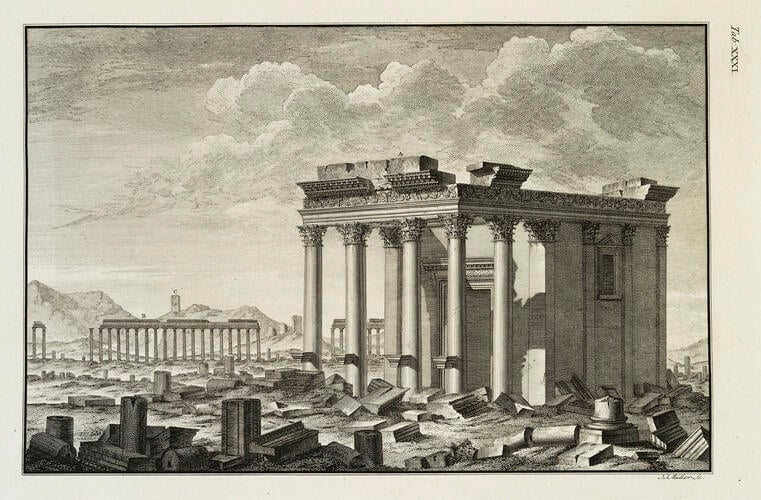 The ruins of Palmyra, otherwise Tedmor, in the desart