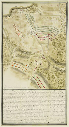 Map of the Battle of Fontenoy, 1745 (Fontenoy, Walloon Region, Belgium) 50°34'03