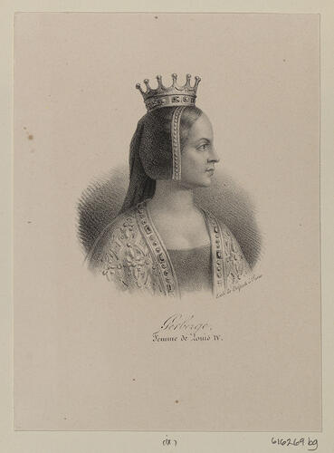 Master: [lithographs of the rulers of France from Pharamond, King of the Franks to Napoléon]
Item: Gerberge