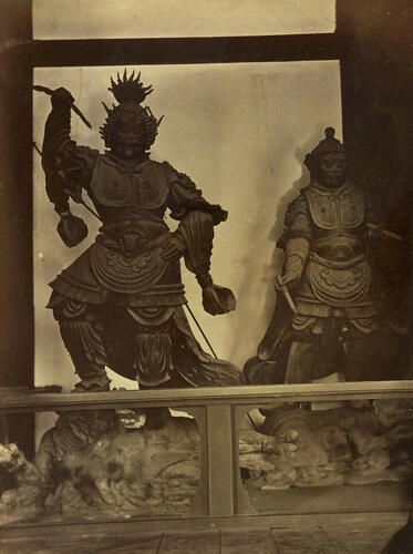 'Bronze images of the four Dêva Kings at Saidaiji, cast in 765' Zōchō-ten and Kōmoku-ten at Saidai-ji, Nara 'Bronze images of the four Dêva Kings at Saidaiji, cast in 765' Zōchō-ten and Kōmoku-ten at Saidai-ji, Nara