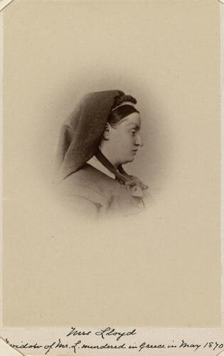 Mrs Lloyd, widow of Mr Edward Lloyd