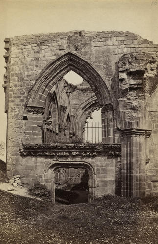 Lincluden Abbey, west door and chancel