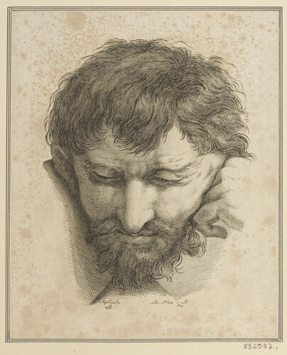 Master: Set of prints reproducing heads from 'The School of Athens'
Item: Head of Heraclitus [from 'The School of Athens']