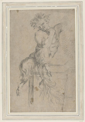 A satyr on a wall A satyr on a wall
