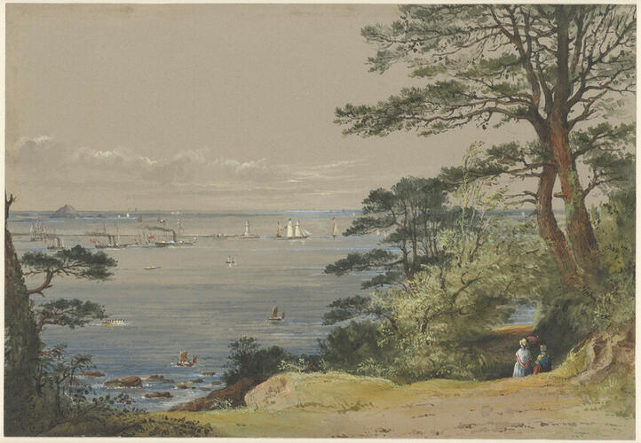View from the grounds of Mount Edgcumbe, facing south-east