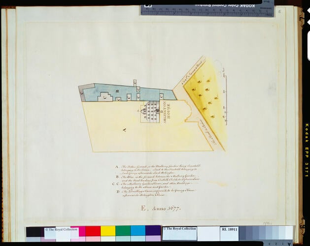 E: [Arlington House and Mulberry Garden, 1677]