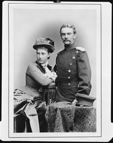 Bernhard, Hereditary Prince, and Charlotte, Hereditary Princess of Saxe-Meiningen, 1879 [in Portraits of Royal Children Vol. 24	1879]