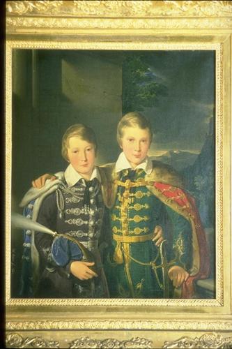 Princes Ferdinand (1816-85) and Augustus (1818-81) of Saxe-Coburg and Gotha when children