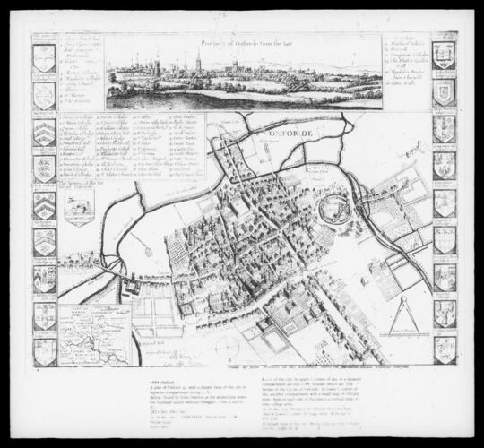 Oxford: plan and map of the city