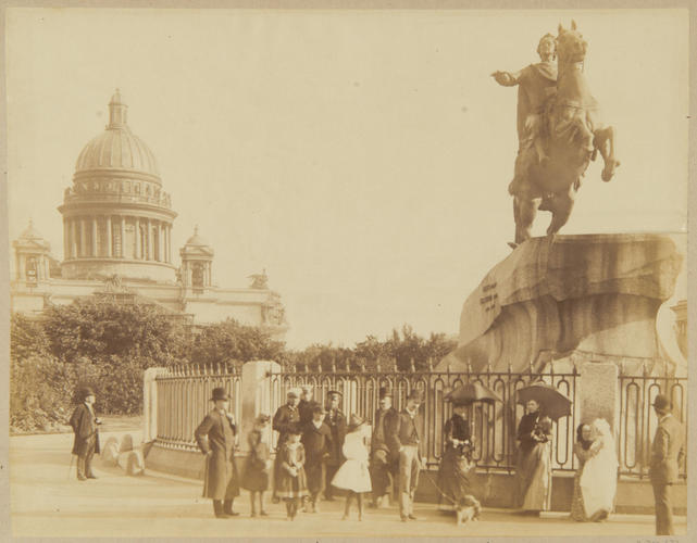 The Bronze Horseman and St Isaac's Cathedral, St Petersburg The Bronze Horseman and St Isaac's Cathedral, St Petersburg