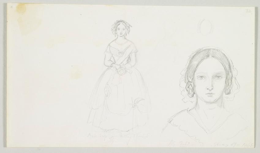Master: SKETCHES FROM NATURE V. R. MDCCCXLIII TO MDCCCXLV
Item: Self-Portrait of Queen Victoria