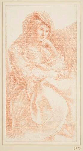 A seated Sibyl