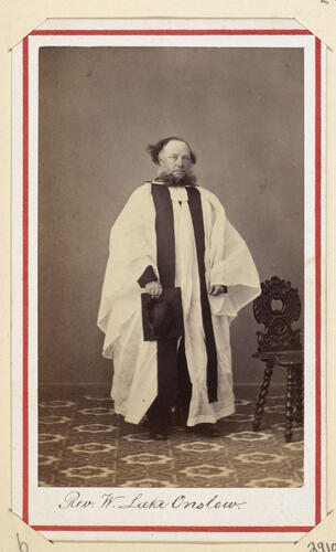 Rev W. Lake Onslow. [Royal Household Portraits. Volume 55. ]