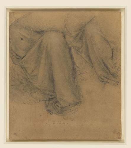 The drapery of St Anne's legs The drapery of St Anne's legs