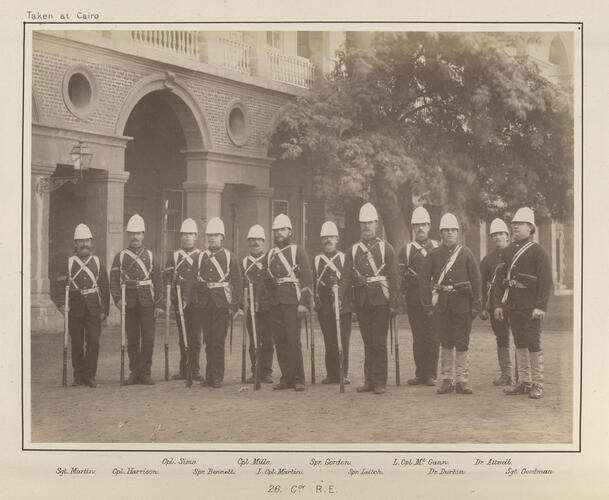 Soldiers from the Royal Engineers who served in the Anglo-Egyptian War
