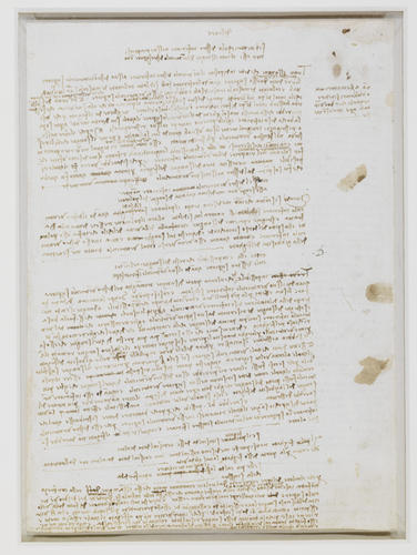Recto: Notes on the heart and motion of the blood. Verso: Notes on the action of the heart, etc