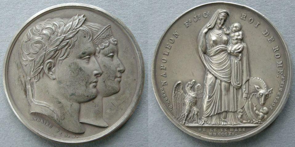 France. Medal commemorating the Birth of the King of Rome, 1811