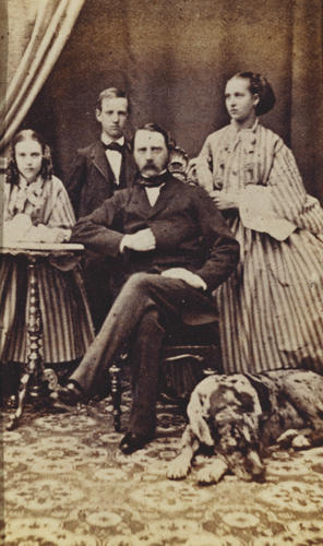 King Christian IX of Denmark and three of his children