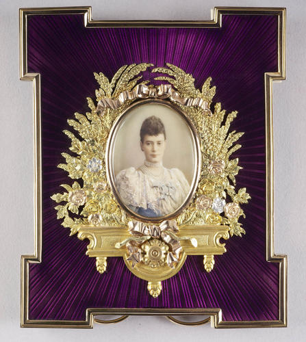 Frame with a portrait miniature of Tsarina Maria Feodorovna Frame with a portrait miniature of Tsarina Maria Feodorovna
