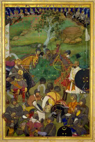Master: Padshahnamah پادشاهنامه (The Book of Emperors)
Item: The Decapitation of Khan Jahan Lodi (3 February 1631) Master: Padshahnamah پادشاهنامه (The Book of Emperors)
Item: The Decapitation of Khan Jahan Lodi (3 February 1631)