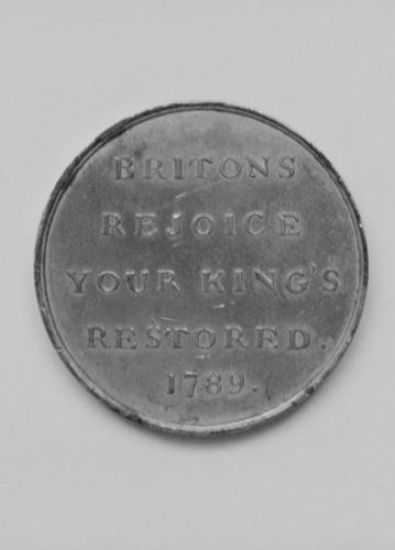 Great Britain. Medal commemorating the Recovery of King George III, 1789 Great Britain. Medal commemorating the Recovery of King George III, 1789