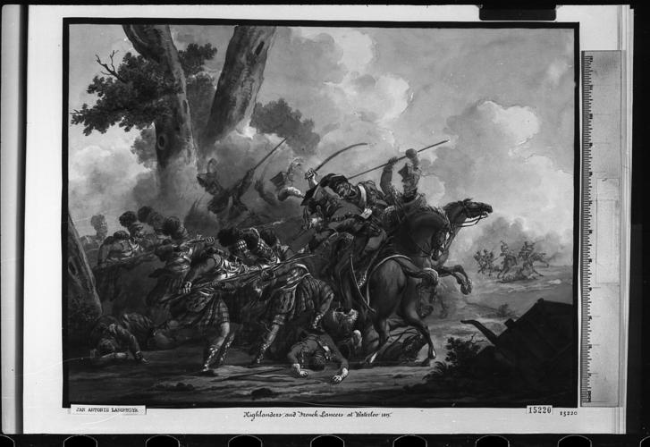 Highlanders and French Lancers at Waterloo, 1815 Highlanders and French Lancers at Waterloo, 1815