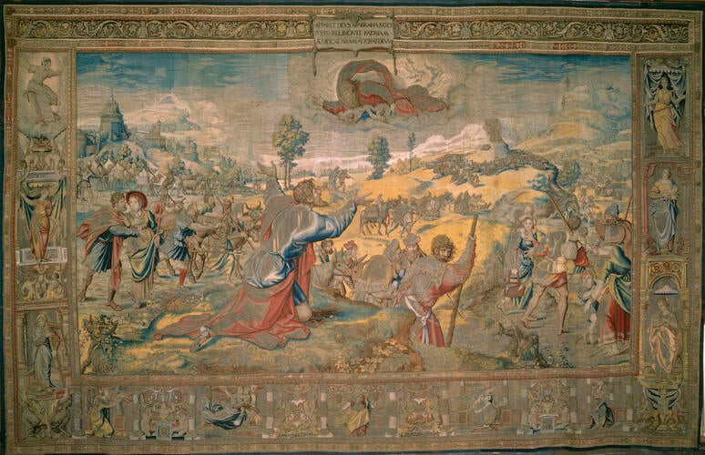 Master: The Story of Abraham Series
Item: The Departure of Abraham, Genesis Ch. 12, v. 4-5 Master: The Story of Abraham Series
Item: The Departure of Abraham, Genesis Ch. 12, v. 4-5