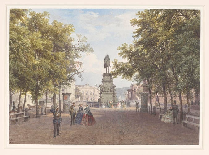 Unter den Linden with the statue of Frederick the Great, Berlin