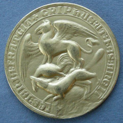 Italy. 	Copy of the seal of the Republic of Genoa, c. 1337