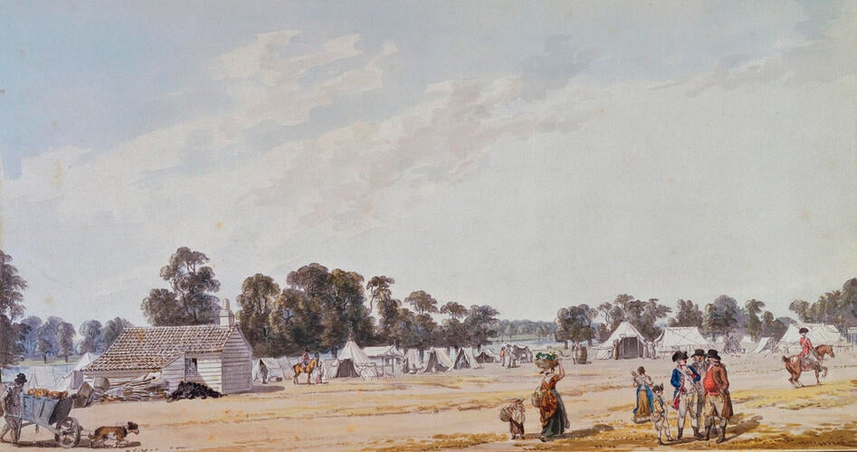 View near the Serpentine River during the Encampment
