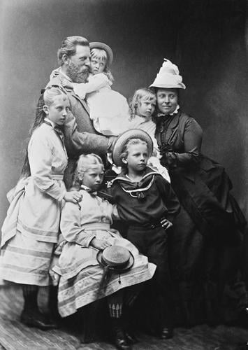 The Crown Prince and Crown Princess of Germany with their children, 1874